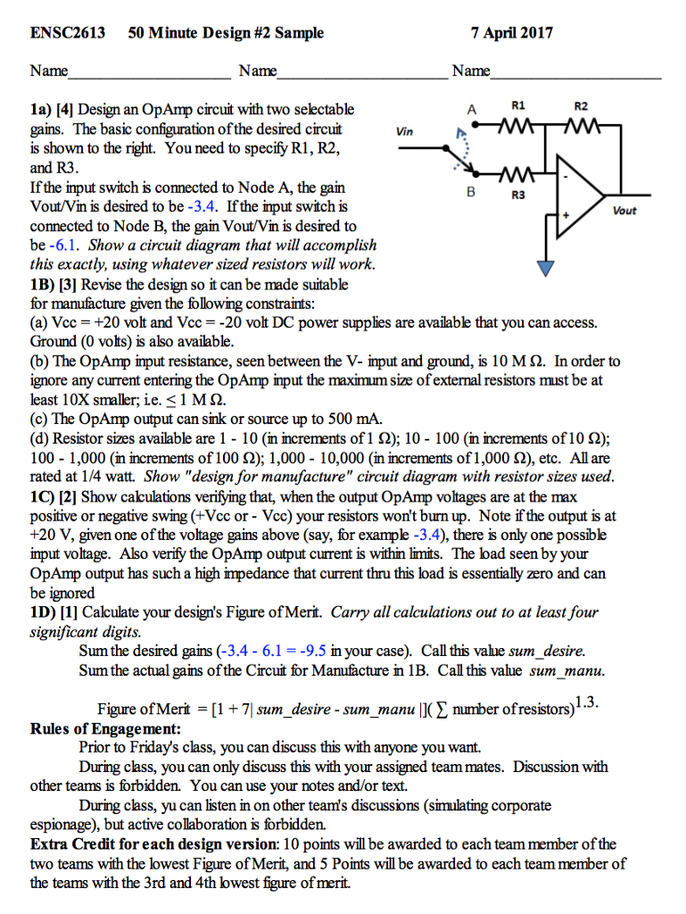 solved-design-an-opamp-circuit-with-two-selectable-gains-chegg