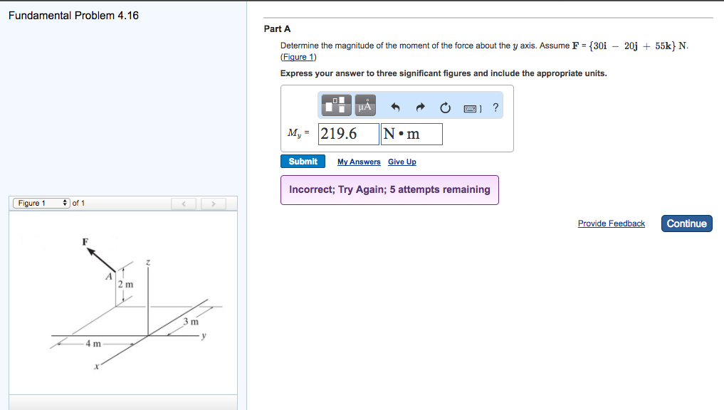 Solved Fundamental Problem 4.16 Part A Determine The | Chegg.com