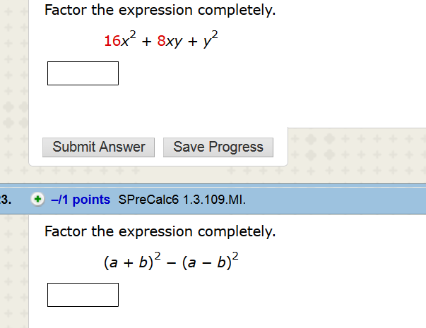 factor completely x2 10x 16