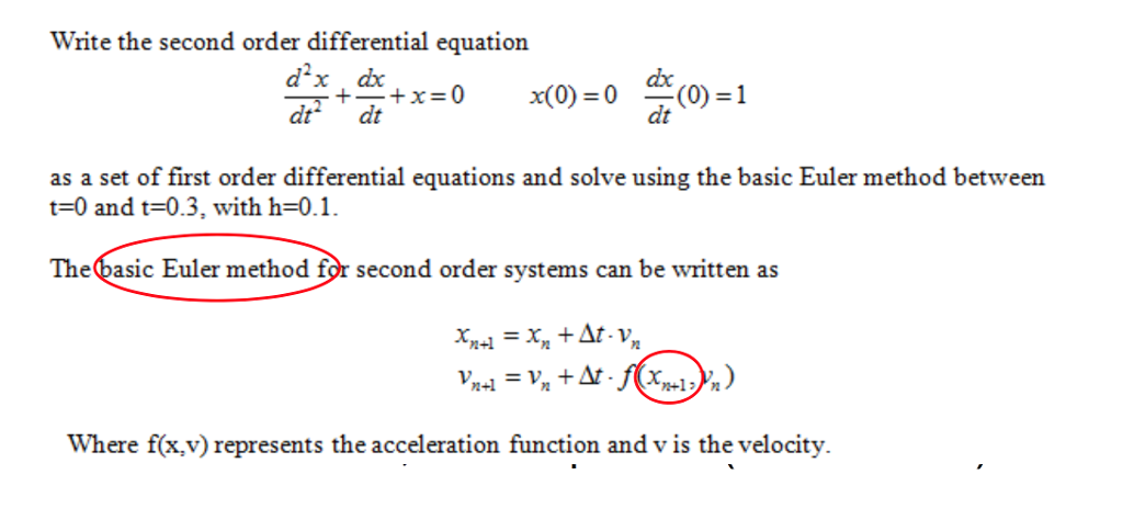 solved-write-the-second-order-differential-equation-dx-d-dt-chegg