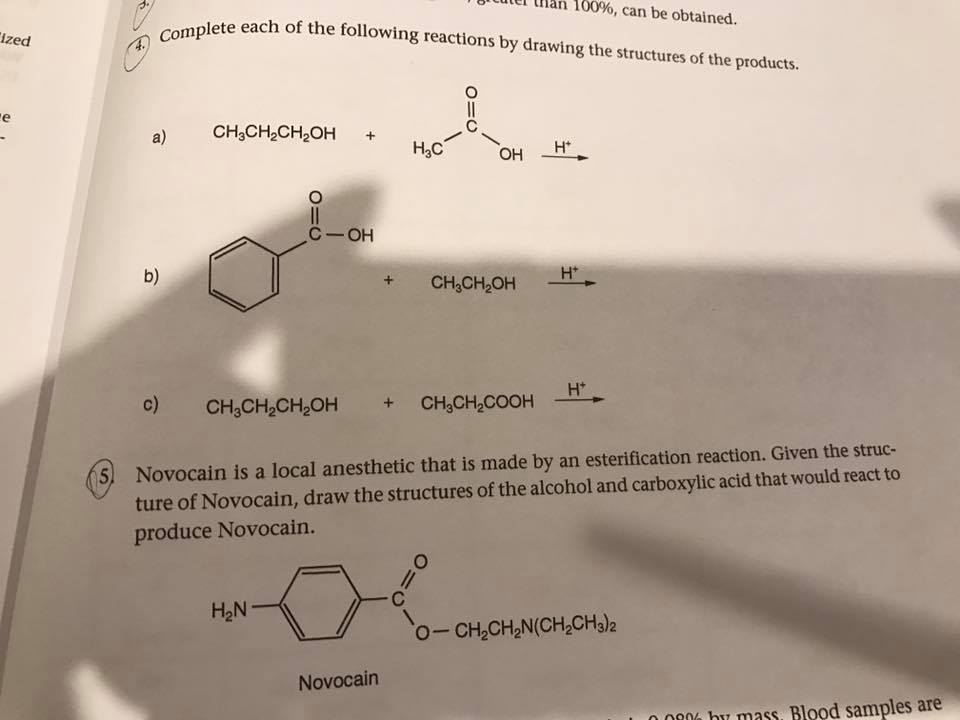 Solved Complete each of the following reactions by drawing | Chegg.com