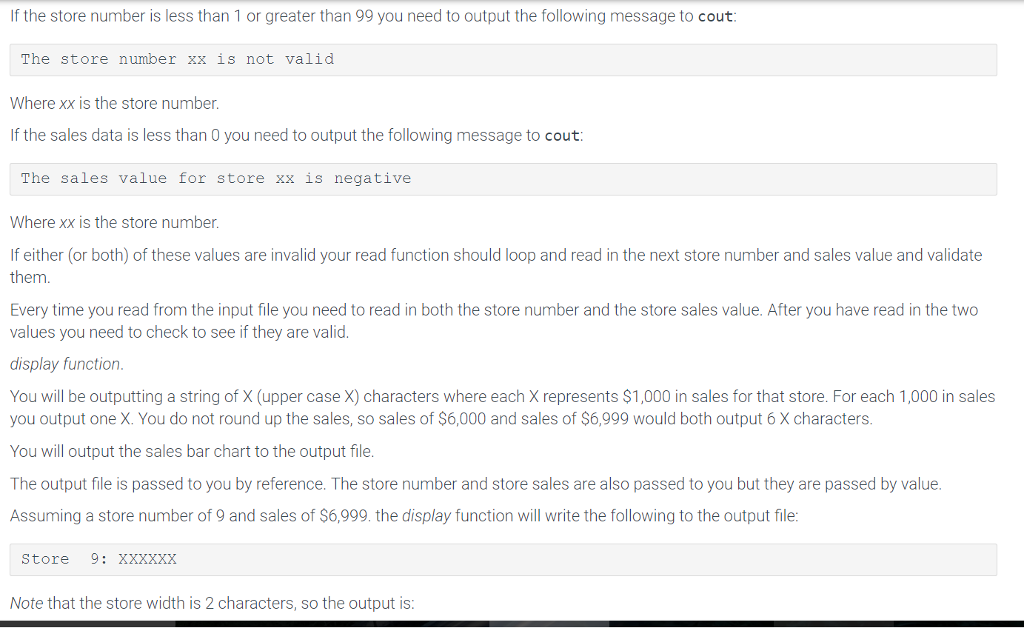 Solved In this program you will be reading sales information