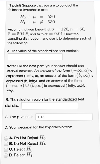 Solved Suppose that you are to conduct the following | Chegg.com