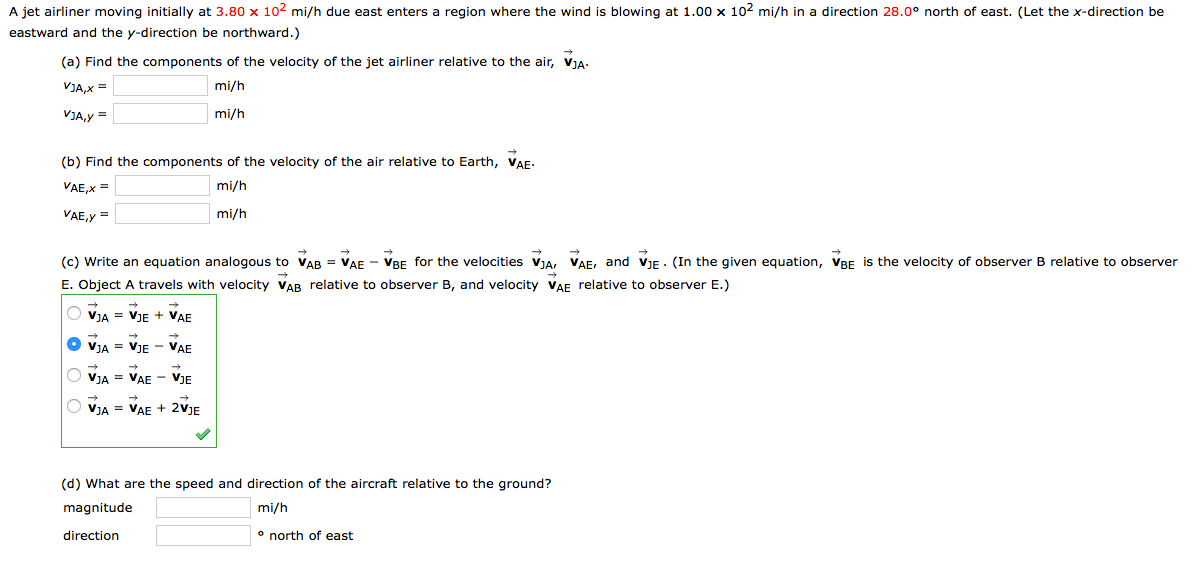 Solved A jet airliner moving initially at 3.80 Times 10^2 | Chegg.com