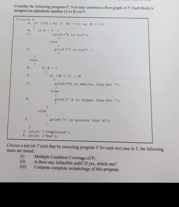 Solved Consider the following program P. You may construct a | Chegg.com