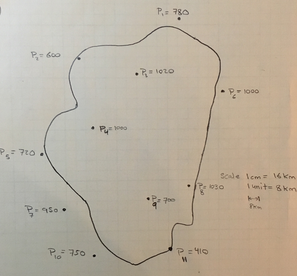 Solved The annual precipitation (in mm) observed on a | Chegg.com