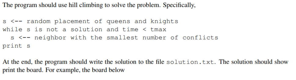 Solved Using code given write hill climbing solution based | Chegg.com