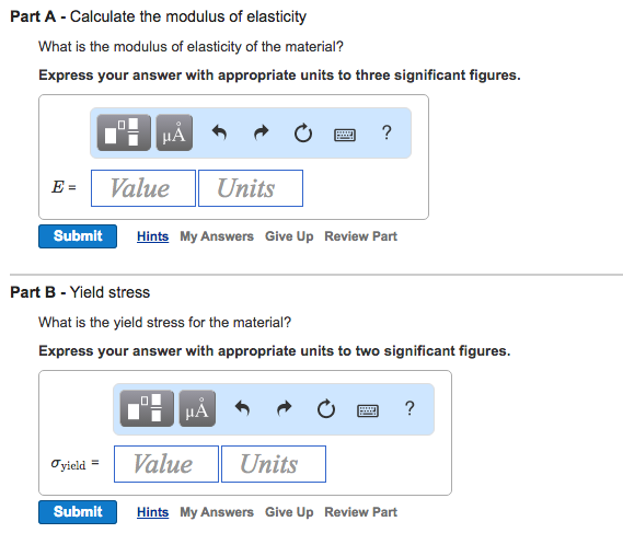 Solved To calculate the modulus of elasticity for a material | Chegg.com