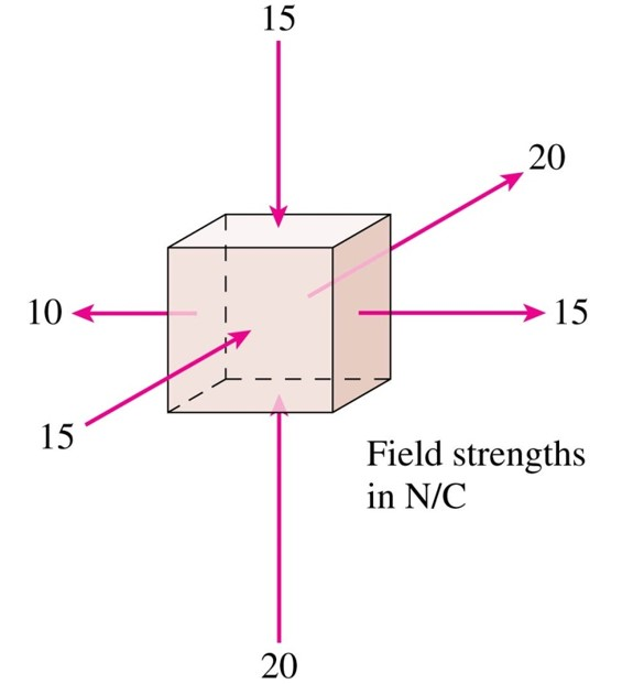 Solved The electric field is constant over each face of the