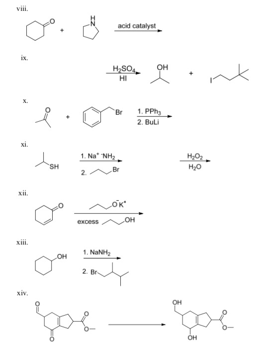 Solved A. Complete the following reactions by filling in the | Chegg.com