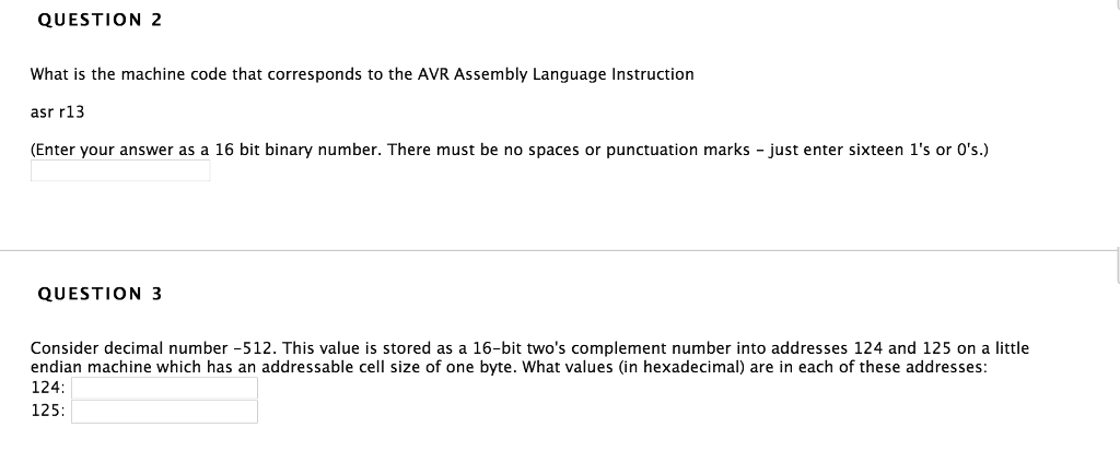 Solved QUESTION 2 What is the machine code that corresponds