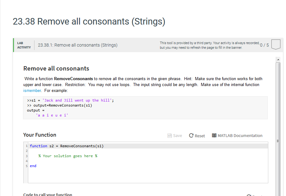 Solved MATLAB.. The instruction say now loops and accept | Chegg.com image.