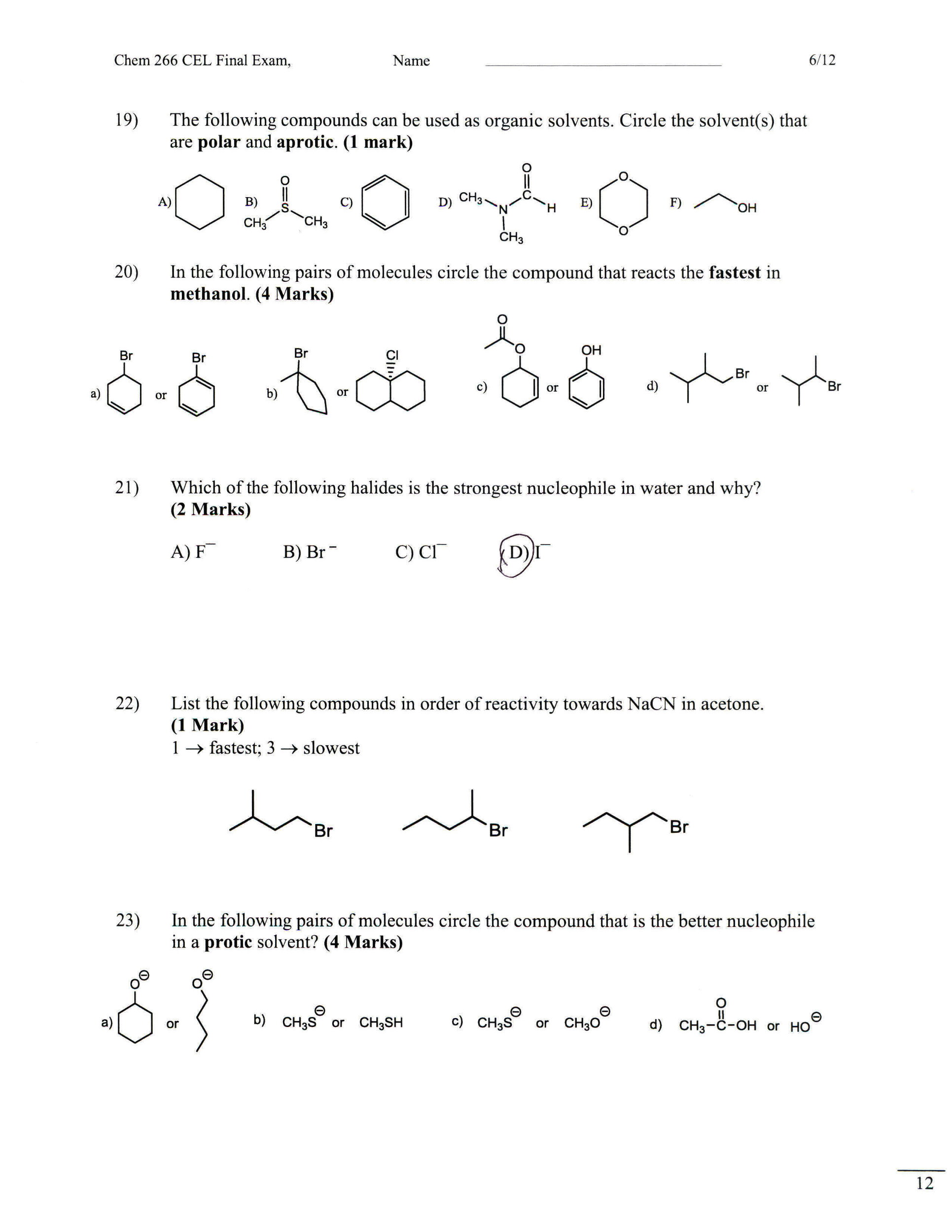 Solved The following compounds can be used as organic | Chegg.com