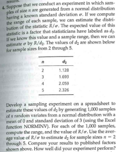 Solved results. 4. Suppose that we conduct an experiment in | Chegg.com