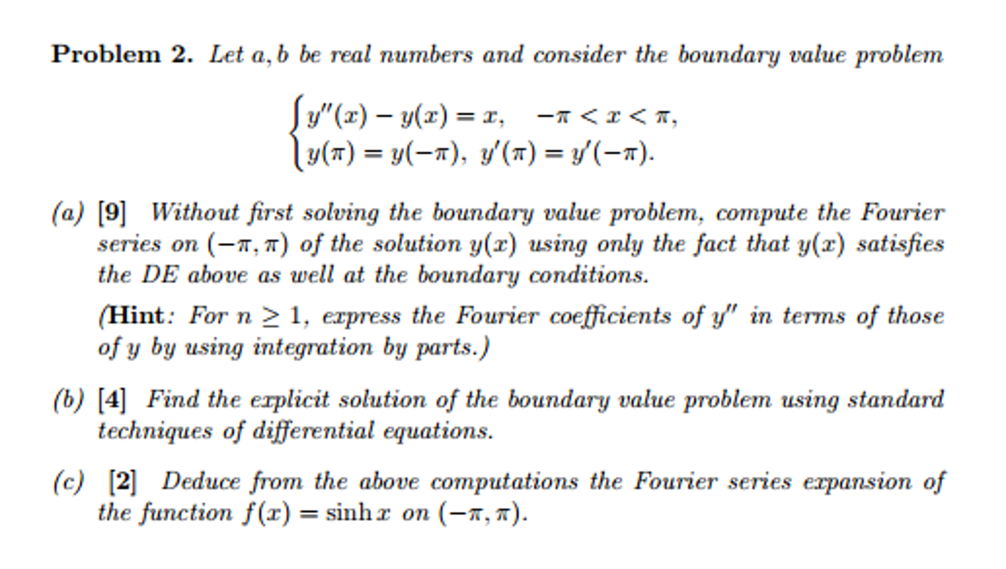 Let A, B Be Real Numbers And Consider The Boundary | Chegg.com