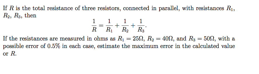 Solved If R is the total resistance of three resistors, | Chegg.com