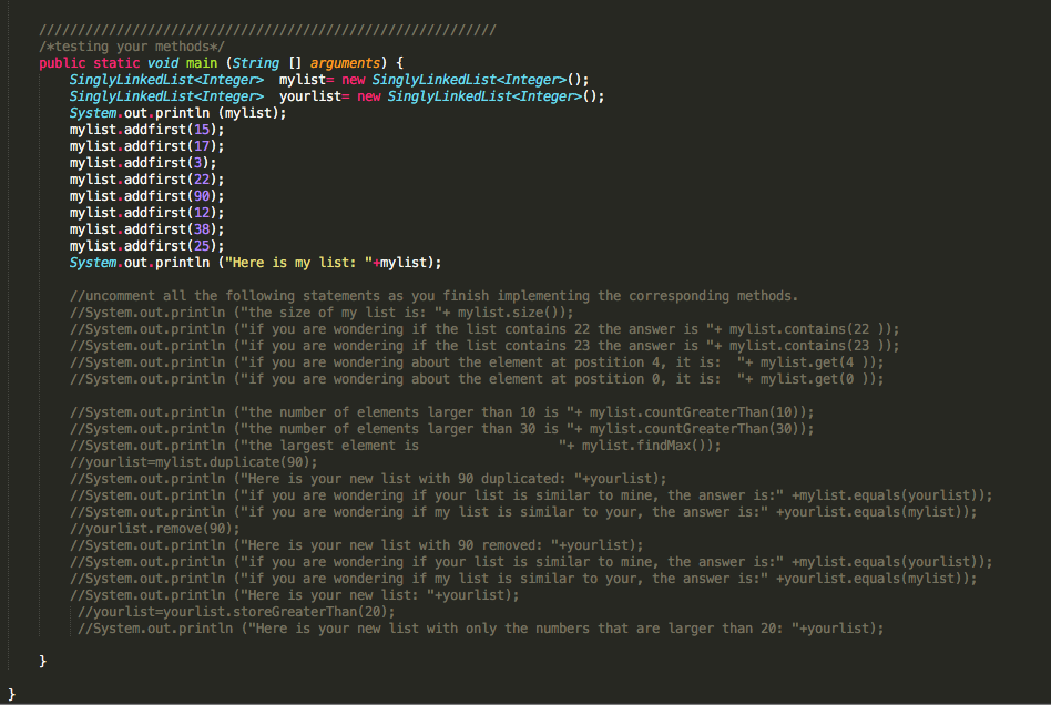 Solved Public Class Singlylinkedlist T Private Static Class Chegg Solved Public Class Singlylinkedlist T Private Static Class Chegg