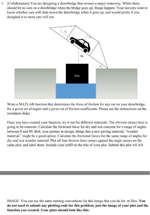 Solved 1. [Collaboration] You are designing a drawbridge | Chegg.com