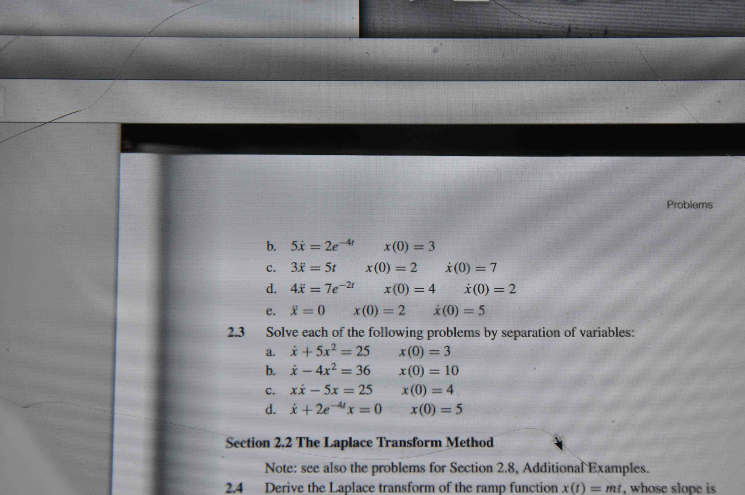 Solved Solve each of the following by direct integration | Chegg.com