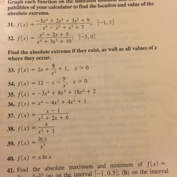 Solved Graph each function on the indicated domain