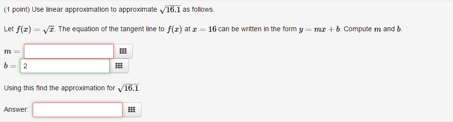 Solved Use Linear Approximation To Approximate Squareroot | Chegg.com