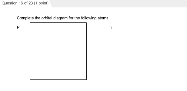 Solved: Complete The Orbital Diagram For The Following Atoms. | Chegg.com