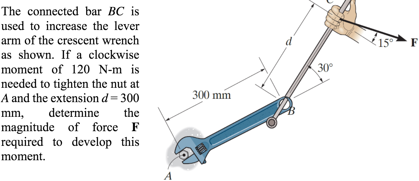 Solved The connected bar BC is used to increase the lever