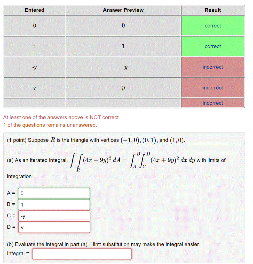 Solved Suppose R Is The Triangle With Vertices 1 0 0831