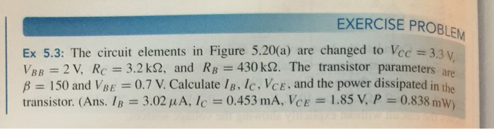 Solved EXERCISE PROBLEM Ex 5.3: The circuit elements in | Chegg.com