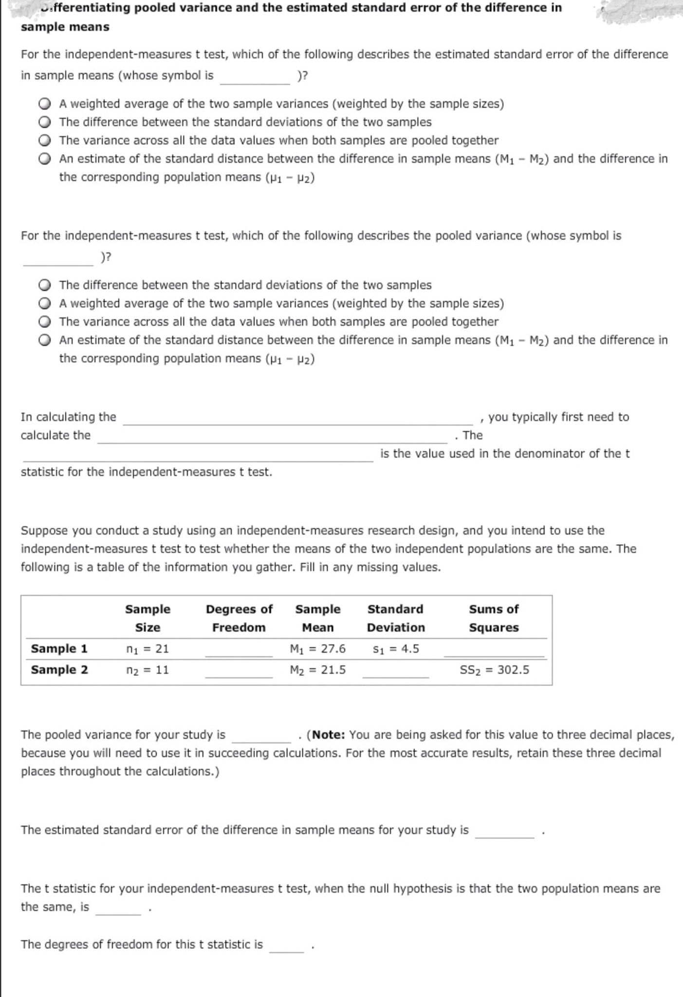 Pooled Variance Visualised Solved Differentiating pooled variance and the estimated | Chegg.com