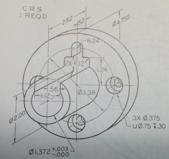 1.Draw The Front And Top View For A Given Isometri... | Chegg.com