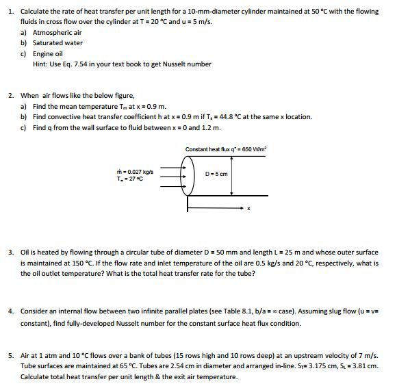 calculate-the-rate-of-heat-transfer-per-unit-length-chegg