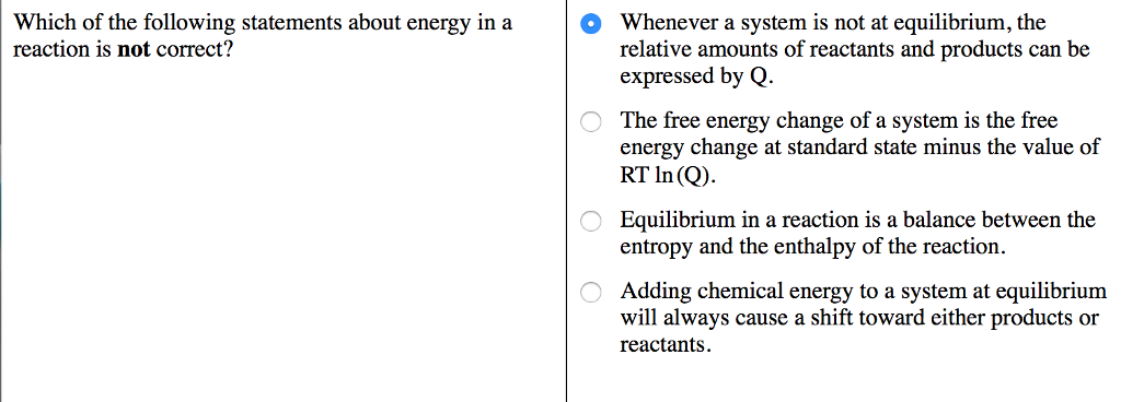 Which Statement About Energy Is Correct