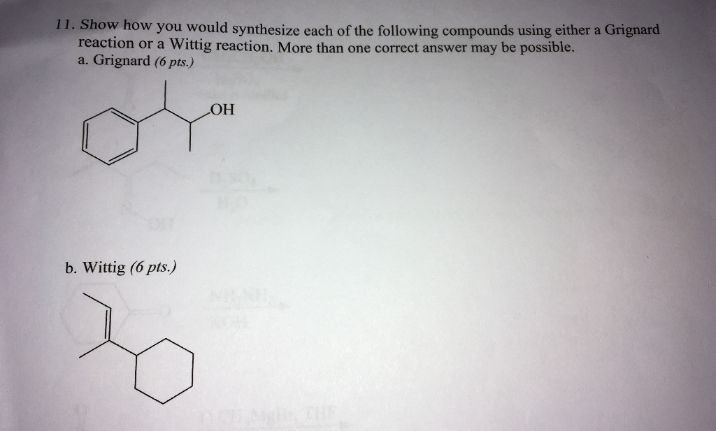 Solved 11 Show How You Would Synthesize Each Of The