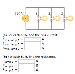 Solved The Figure Below Shows Three Lamps Connected To A | Chegg.com