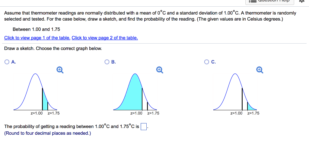 Solved Assume that thermometer readings are normally