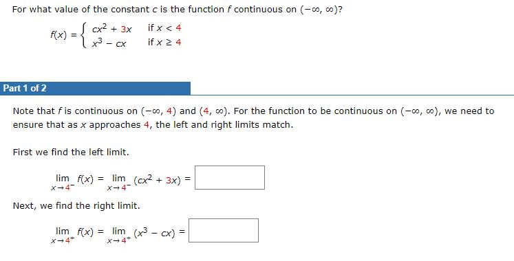 Solved Find The Values Of A And B That Make F Continuous | Chegg.com