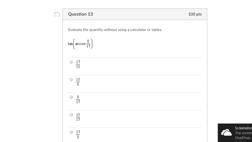 solved-evaluate-the-quantity-without-using-a-calculator-or-chegg