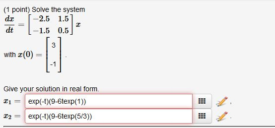 solved-solve-the-system-dx-dt-2-5-1-5-1-5-0-5-x-chegg