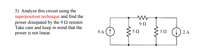 superposition principle in circuits