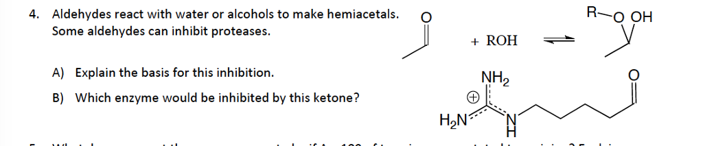 Solved Ⅱ Aldehydes react with water or alcohols to make | Chegg.com