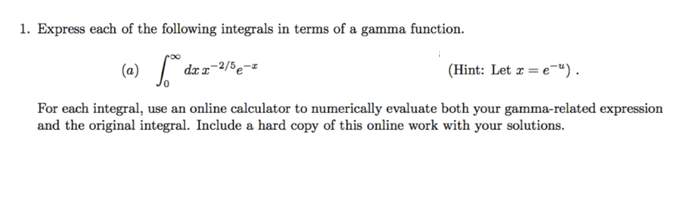 Solved Express Each Of The Following Integrals In Terms Of A | Chegg.com