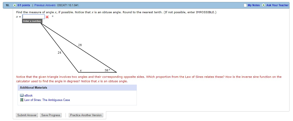 Solved 18. +0/1 points I Previous Answers OSCAT1 10.1.041 My | Chegg.com