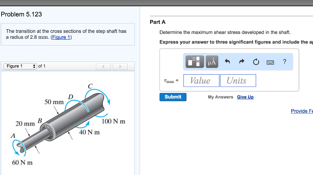 Solved The transition at the cross sections of the step | Chegg.com