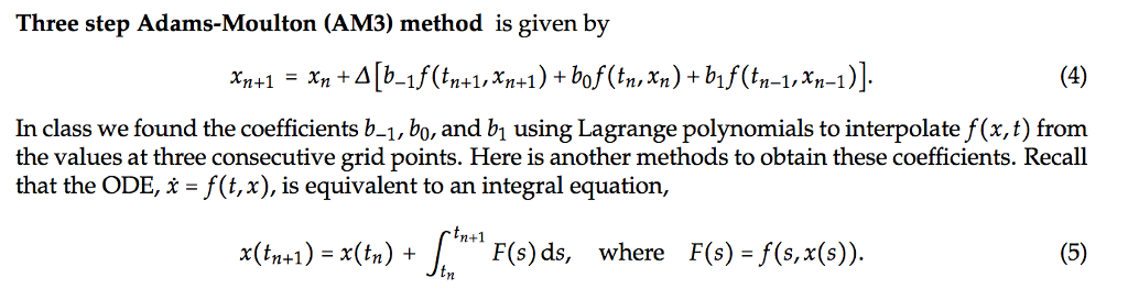 Solved In this homework you will study two multistep methods | Chegg.com