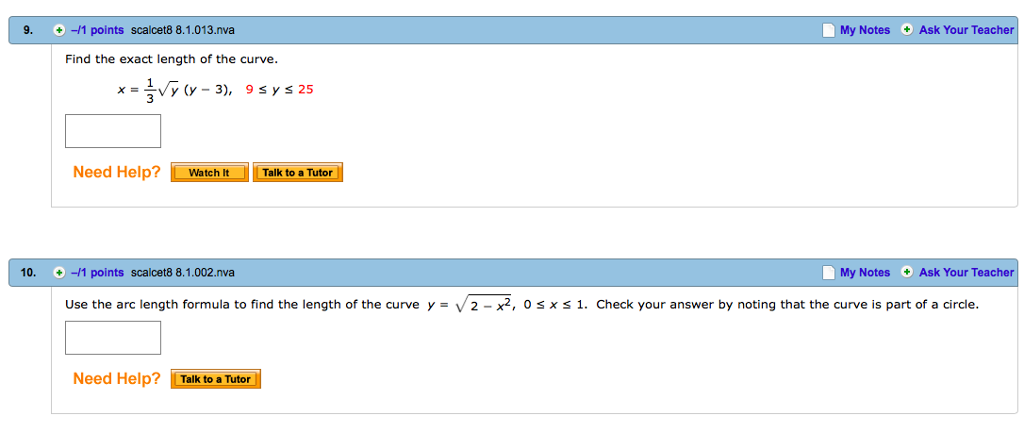 Solved Find The Exact Length Of The Curve X 13 9289