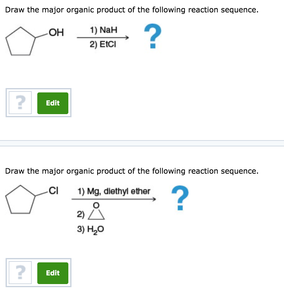 Solved: Practice Problem 13.37 Draw The Major Organic Prod... | Chegg.com