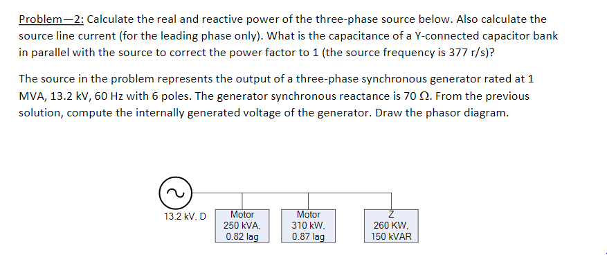 Solved Calculate The Real And Reactive Power Of The | Chegg.com