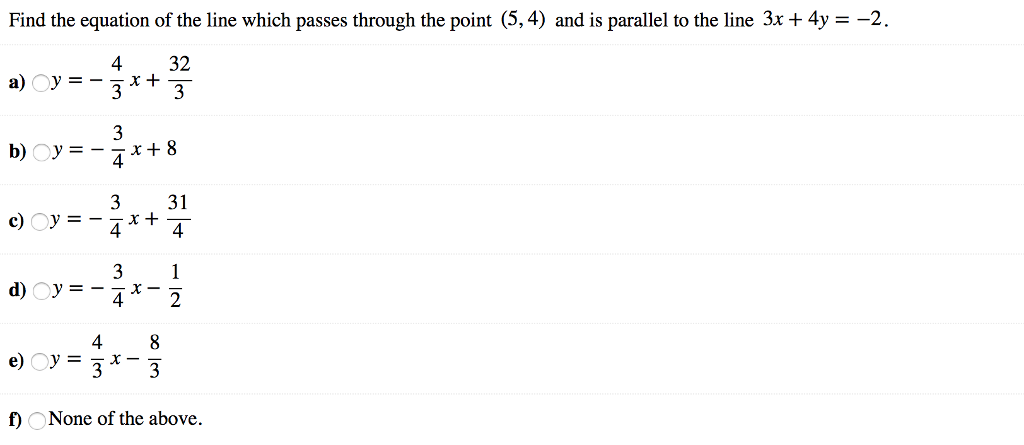 Solved Find The Equation Of The Line Which Passes Through Chegg Solved Find The Equation Of The Line Which Passes Through Chegg