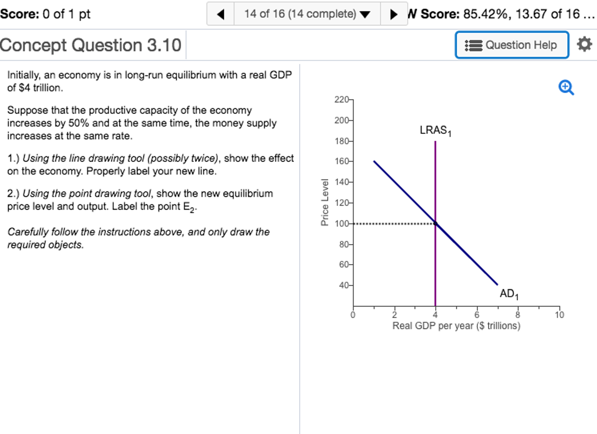 Solved Initially An Economy Is In Long Run Equilibrium With Chegg Com